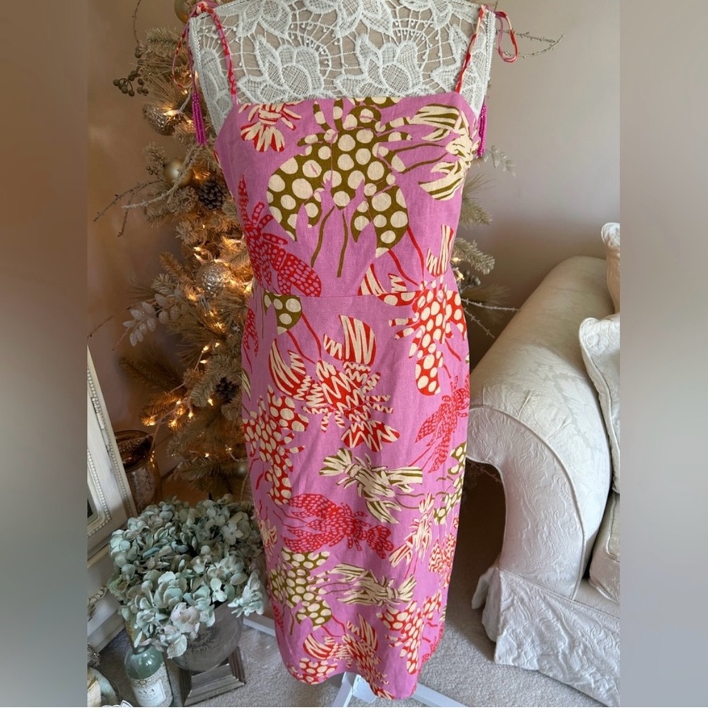 NWOT Rachael Zoe lobster print  Pink Dress - Picture 2 of 16